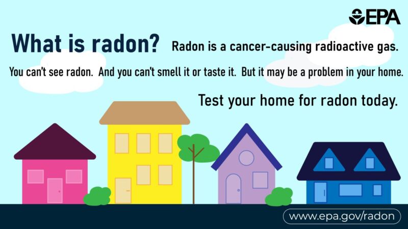 Image for the Tweet beginning: January is Radon Awareness Month